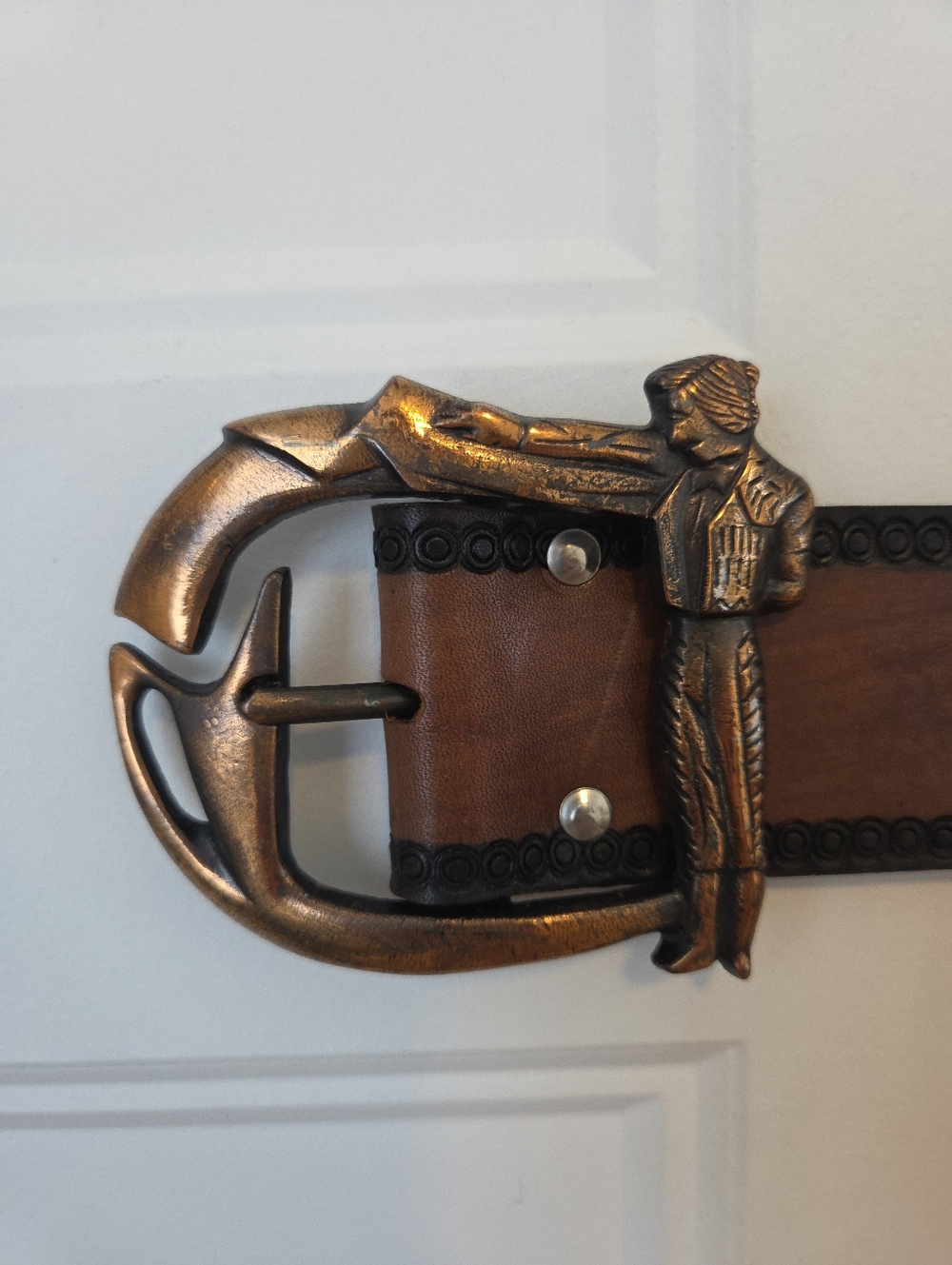 Vintage Spanish Matador Leather Belt